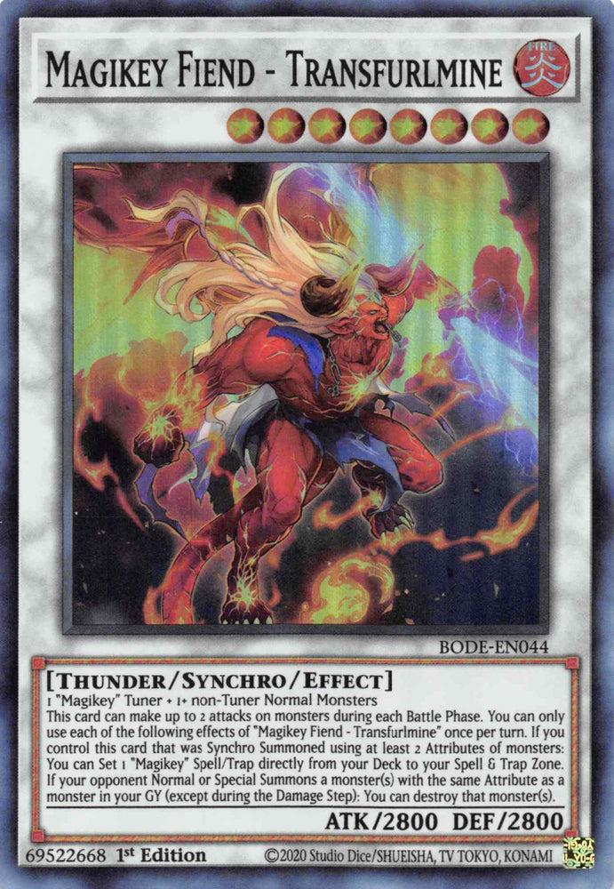 Magikey Fiend - Transfurlmine [BODE-EN044] Super Rare (ONLINE ORDER ONLY)