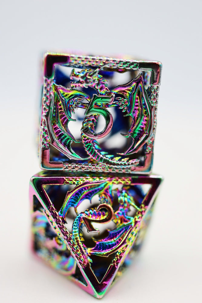 Dragon Essence: Mystic - Hollow Metal RPG Dice Set (ONLINE ORDER ONLY)
