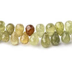 7x5-8x6mm Grossular Garnet Faceted Tear Drop Beads 7 inch 64 pieces (ONLINE ORDER ONLY)