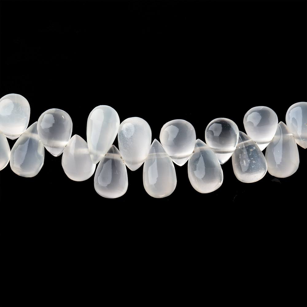 6x4-10x5mm Ceylon Moonstone plain tear drop 8 inch 55 Beads (ONLINE ORDER ONLY)