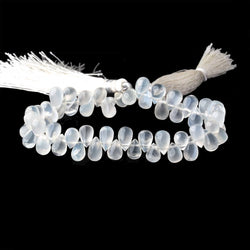 6x4-10x5mm Ceylon Moonstone plain tear drop 8 inch 55 Beads (ONLINE ORDER ONLY)