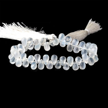6x4-10x5mm Ceylon Moonstone plain tear drop 8 inch 55 Beads (ONLINE ORDER ONLY)
