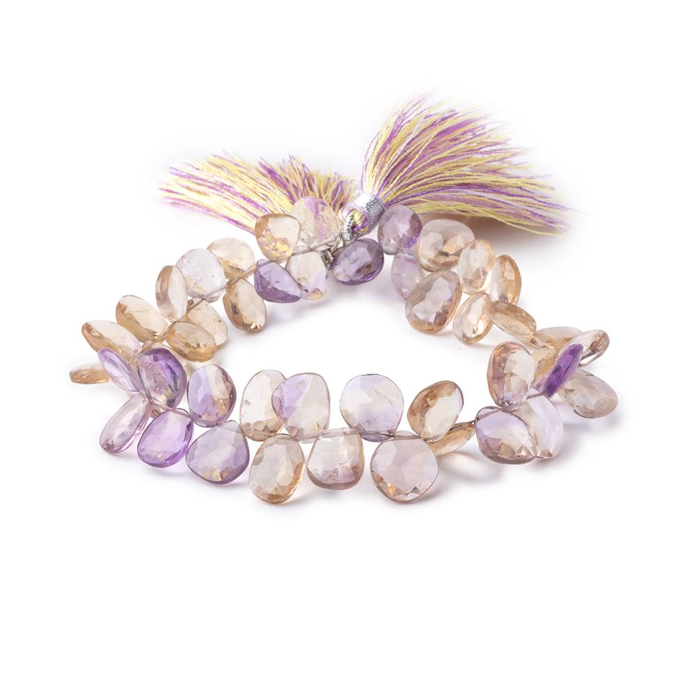 7x6-12x8mm Ametrine Faceted Freeform Beads 8 Inch 49 pieces (ONLINE ORDER ONLY)