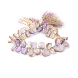 7x6-12x8mm Ametrine Faceted Freeform Beads 8 Inch 49 pieces (ONLINE ORDER ONLY)