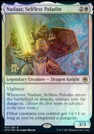 Nadaar, Selfless Paladin [Dungeons & Dragons: Adventures in the Forgotten Realms Prerelease Promos]