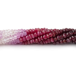 2-3mm Shaded Ruby and Sapphire Faceted Rondelle Beads 16 inch 245 pieces (ONLINE ORDER ONLY)
