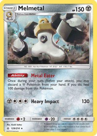 Melmetal (129/214) (Cosmos Holo) [Sun & Moon: Unbroken Bonds] (Online Only)