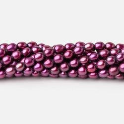 4x3mm Berry Purple Oval Freshwater Pearls 15.75 inch 96 Beads (ONLINE ORDER ONLY)