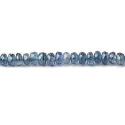 3.5mm Blue Sapphire Faceted Rondelle Beads 16 inch 203 pieces (ONLINE ORDER ONLY)