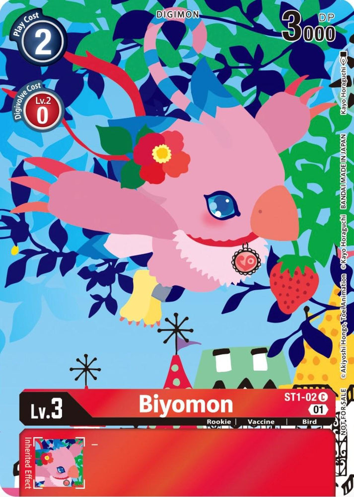 Biyomon [ST1-02] (Tamer's Card Set 2 Floral Fun) [Starter Deck: Gaia Red Promos] (ONLINE ORDER ONLY)