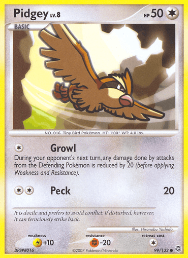 Pidgey (99/132) [Diamond & Pearl: Secret Wonders] (Online Only)