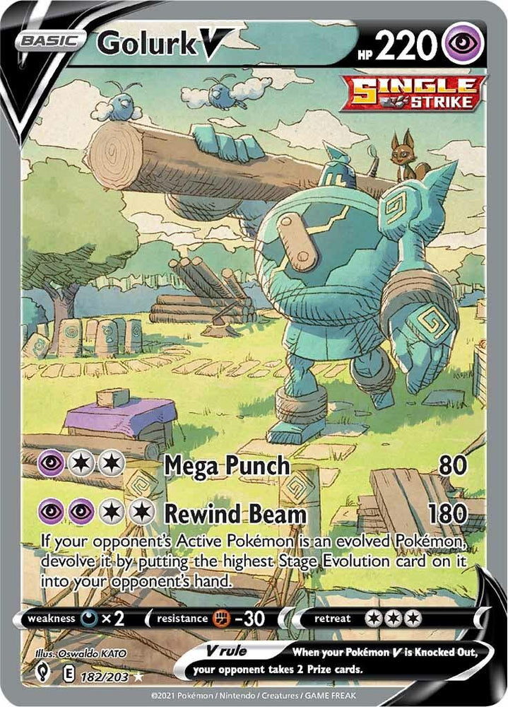 Golurk V (182/203) [Sword & Shield: Evolving Skies] (Online Only)