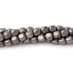 4mm Brushed Cube Beads with Rounded Corners (ONLINE ORDER ONLY)