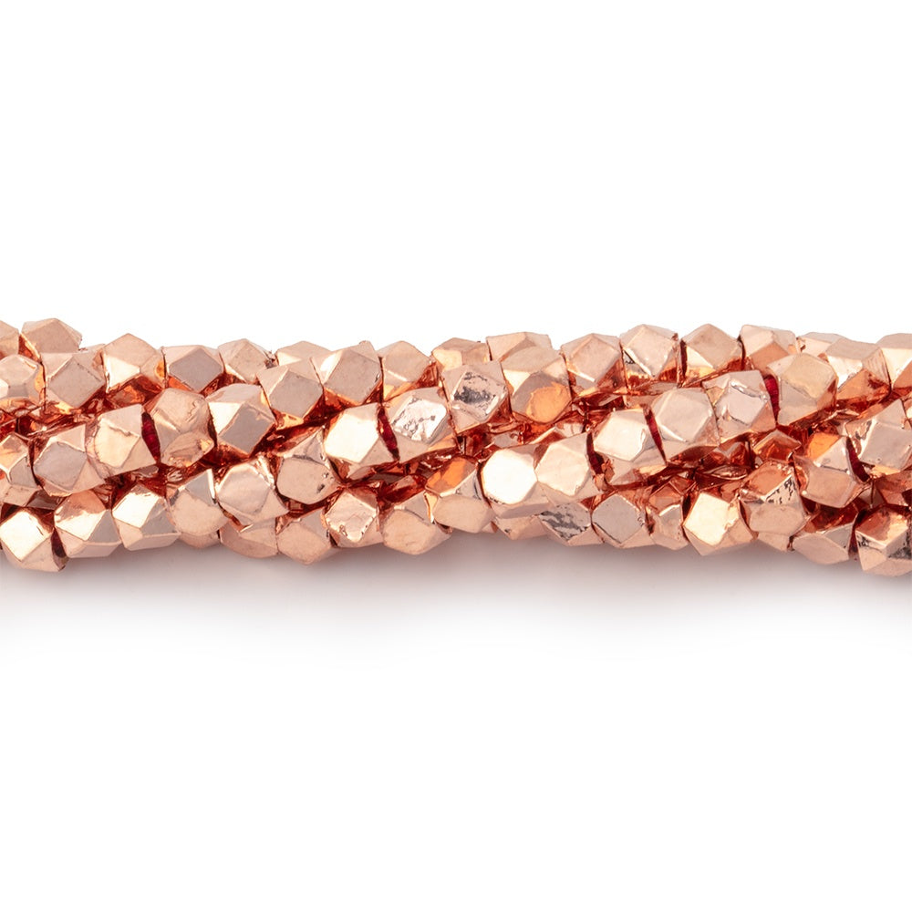 3mm Shiny Faceted Nugget Beads 8 inch 68 pieces (ONLINE ORDER ONLY)