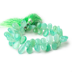 7x9-9x14mm Chrysoprase Plain Pear Beads 8 inch 50 pieces (ONLINE ORDER ONLY)