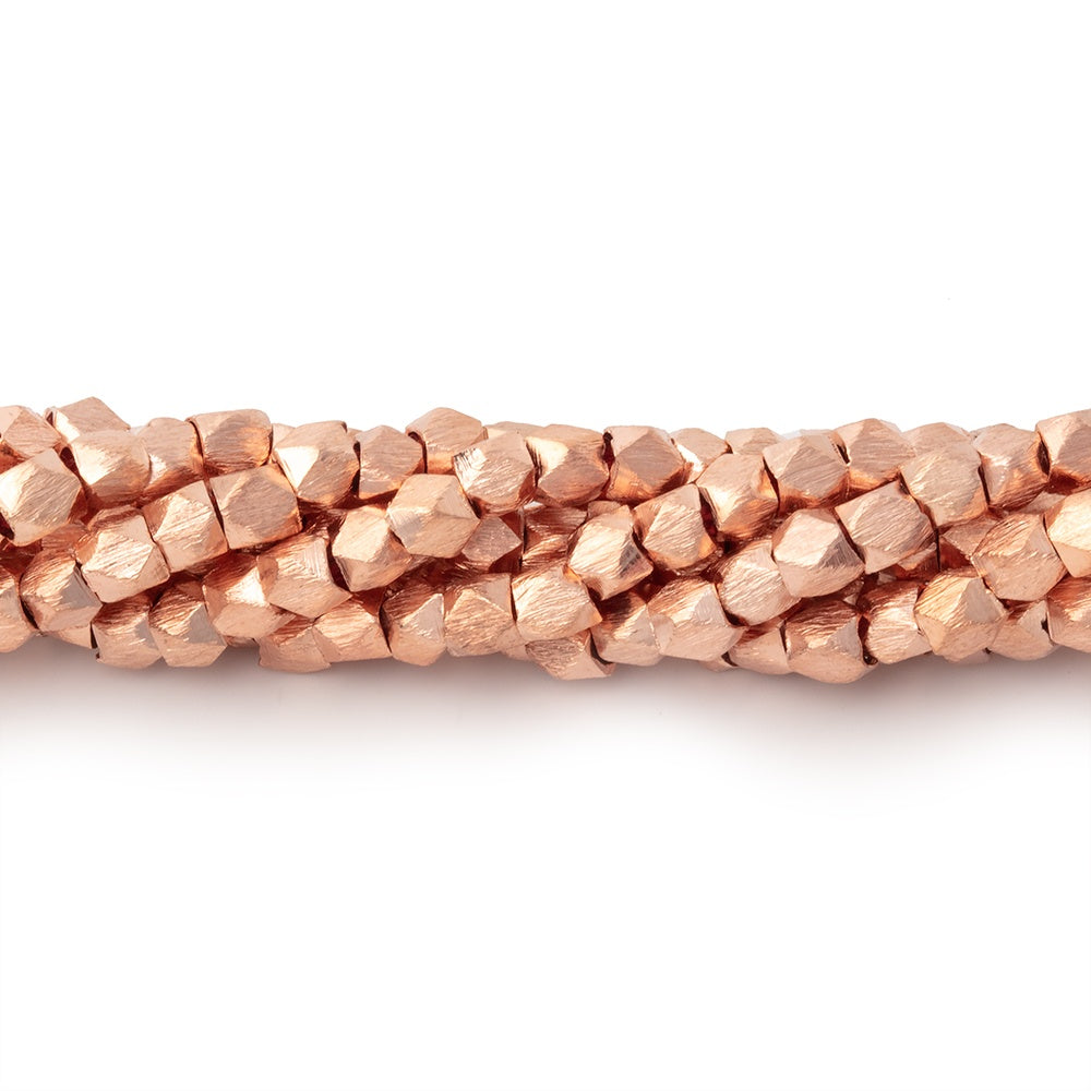 3mm Brushed Faceted Nugget Beads (ONLINE ORDER ONLY)