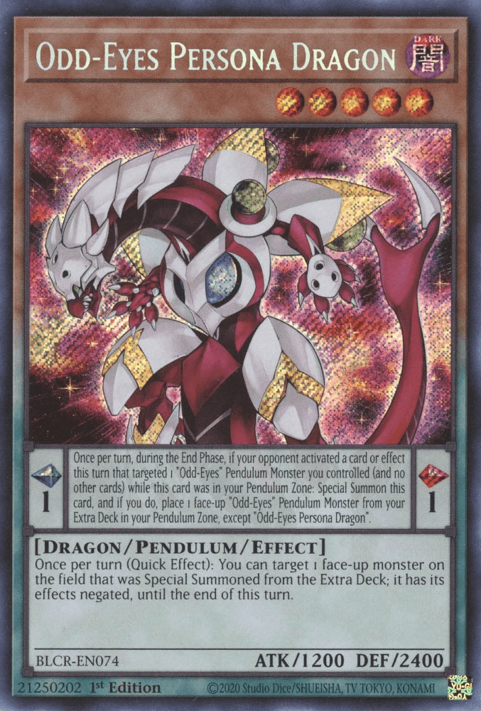 Odd-Eyes Persona Dragon [BLCR-EN074] Secret Rare (ONLINE ORDER ONLY)