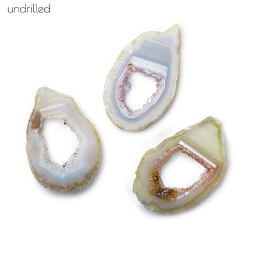 34x24mm Banded Occo Agate Slice Bead 1 piece (ONLINE ORDER ONLY)