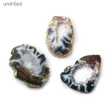 35x25mm Multi Color Occo Agate Slice Bead 1 piece (ONLINE ORDER ONLY)