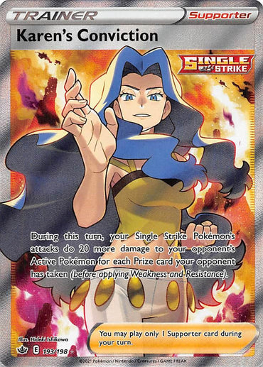 Karen's Conviction (193/198) [Sword & Shield: Chilling Reign] (Online Only)
