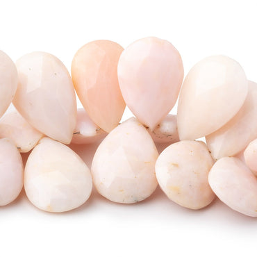 20x14-23x15mm Pink Peruvian Opal Faceted Pears 6 inch 31 beads (ONLINE ORDER ONLY)