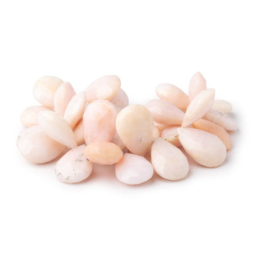 20x14-23x15mm Pink Peruvian Opal Faceted Pears 6 inch 31 beads (ONLINE ORDER ONLY)