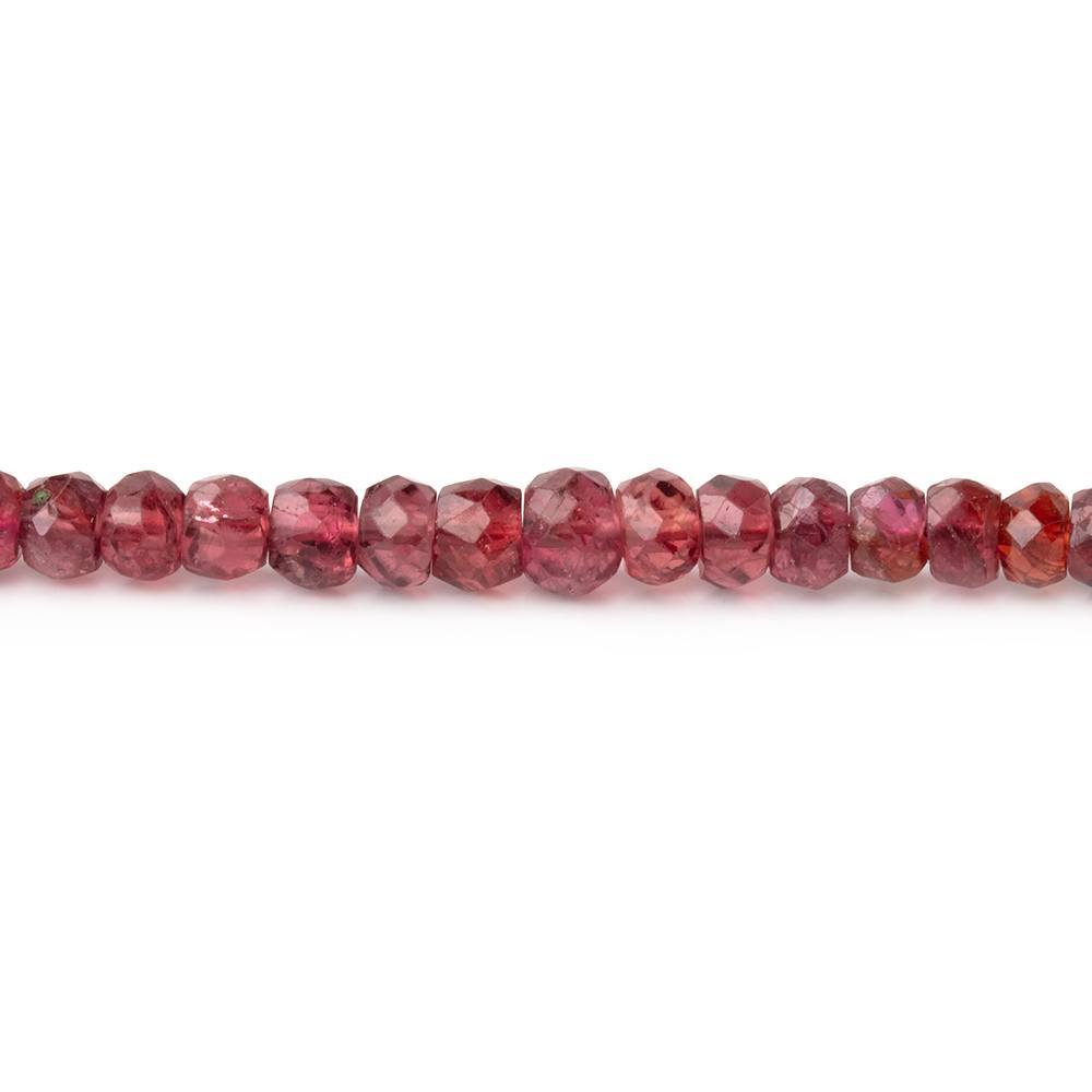 2-4mm Red Spinel Faceted Rondelle Beads 16 inch 225 pieces (ONLINE ORDER ONLY)