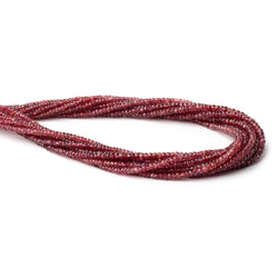 2-4mm Red Spinel Faceted Rondelle Beads 16 inch 225 pieces (ONLINE ORDER ONLY)