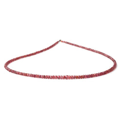 2-4mm Red Spinel Faceted Rondelle Beads 16 inch 225 pieces (ONLINE ORDER ONLY)