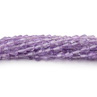 3.5-4.5mm Amethyst Straight Drilled Faceted Tear Drops 14.5 inch 75 beads (ONLINE ORDER ONLY)