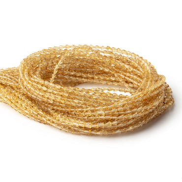 3x2.5-4x3mm Citrine Straight Drilled Faceted Tear Drop 18 inch 130 Beads (ONLINE ORDER ONLY)