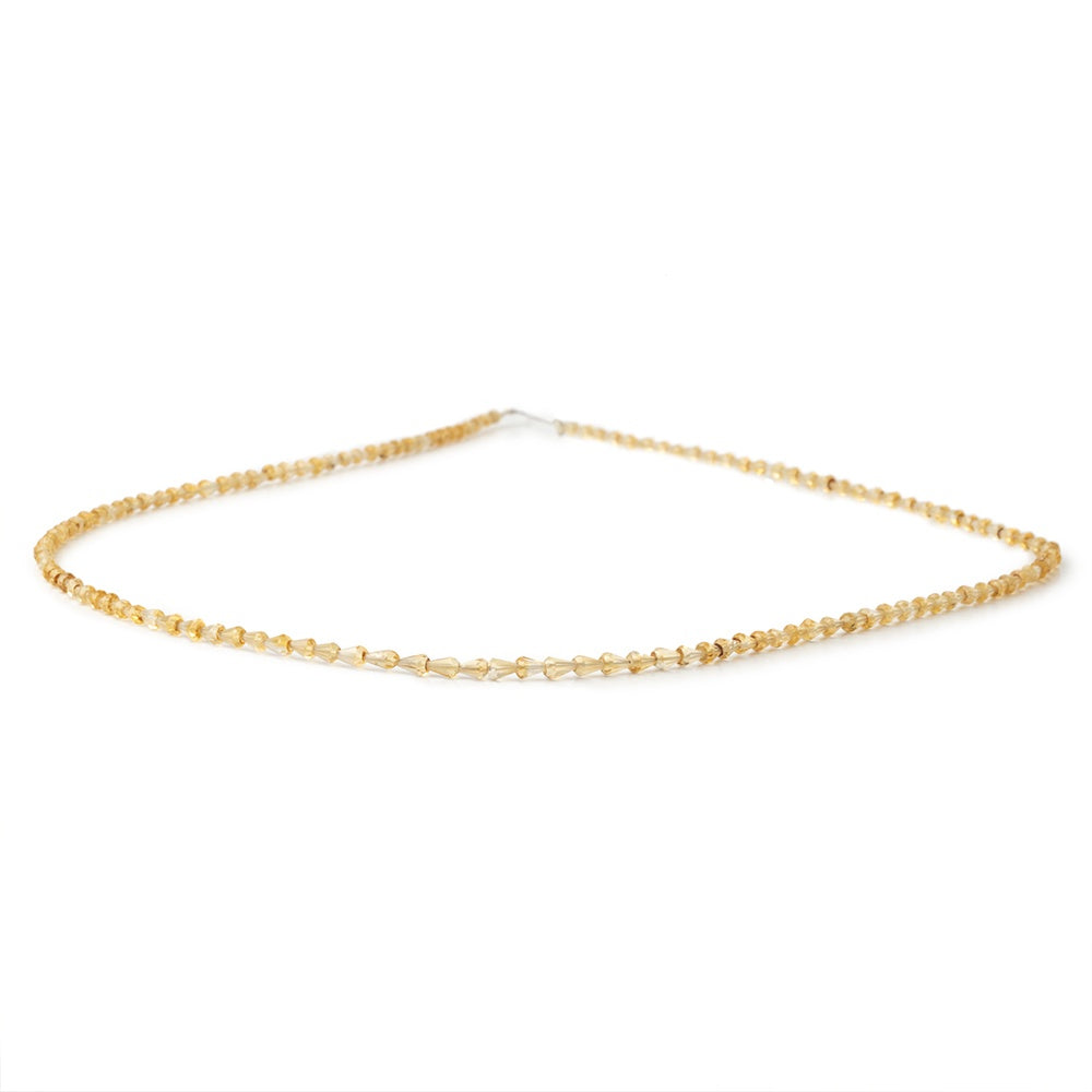 3x2.5-4x3mm Citrine Straight Drilled Faceted Tear Drop 18 inch 130 Beads (ONLINE ORDER ONLY)