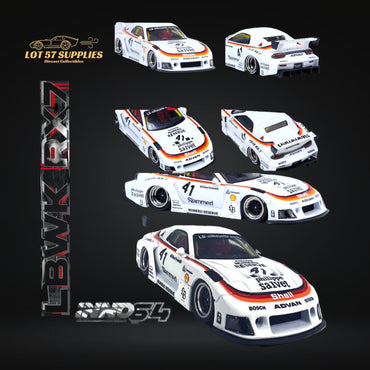 Inno64 Mazda RX-7 LBWK in White 1:64 IN64-LBWK-RX7-02 (ONLINE ORDER ONLY)