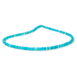 3.5-5.5mm Tropical Blue Ethiopian Opal Faceted Rondelles 16 inch 160 Beads AA (ONLINE ORDER ONLY)