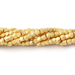 3mm Brushed Faceted Nugget Beads (ONLINE ORDER ONLY)