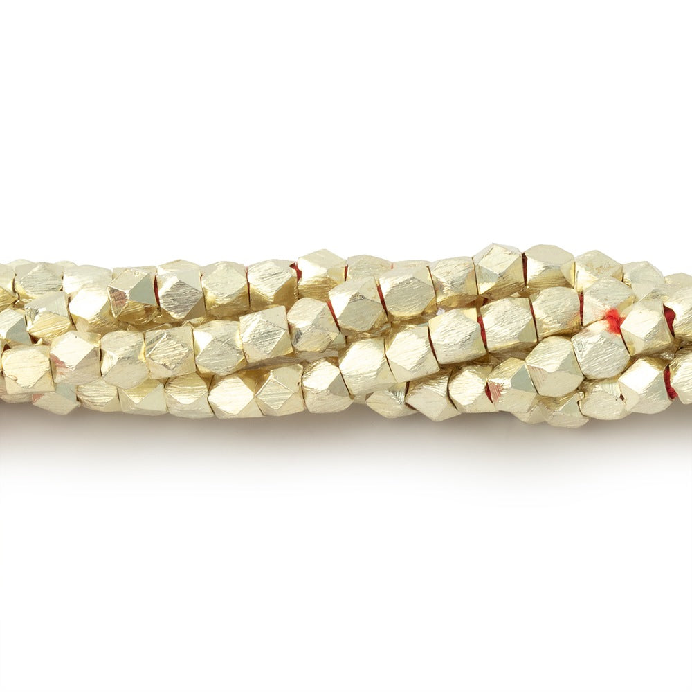 3mm Brushed Faceted Nugget Beads (ONLINE ORDER ONLY)