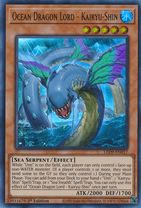 Ocean Dragon Lord - Kairyu-Shin [LED9-EN017] Ultra Rare (ONLINE ORDER ONLY)
