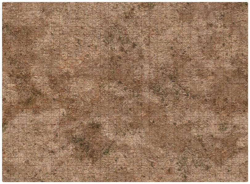 Monster Scenery: 3x3 Adventure Mat - Broken Grassland / Desert Scrubland (ONLINE ORDER ONLY)