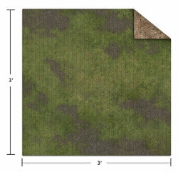 Monster Scenery: 3x3 Adventure Mat - Broken Grassland / Desert Scrubland (ONLINE ORDER ONLY)