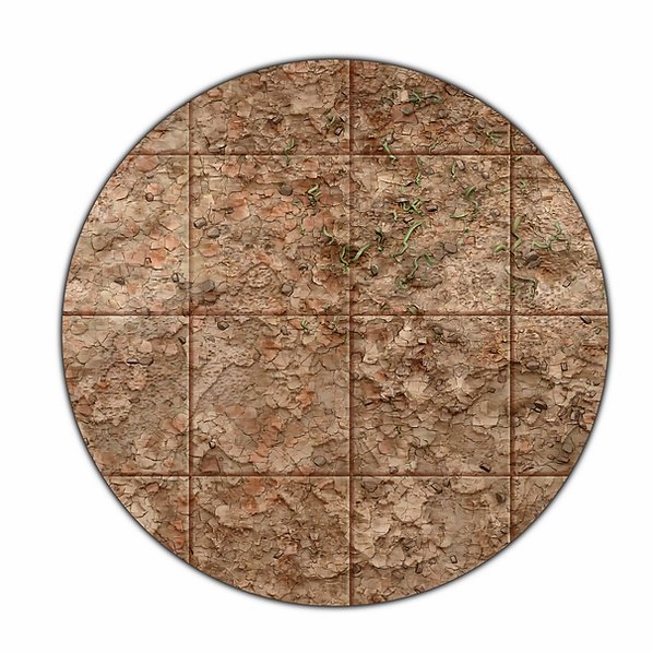 Monster Scenery: 22x30" Adventure Mat - Broken Grassland / Desert Scrubland (ONLINE ORDER ONLY)