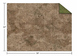 Monster Scenery: 22x30" Adventure Mat - Broken Grassland / Desert Scrubland (ONLINE ORDER ONLY)