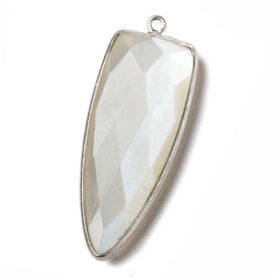 42x16mm Silver .925 Bezel White Moonstone Point 1 ring Pendant 1 piece (ONLINE ORDER ONLY)