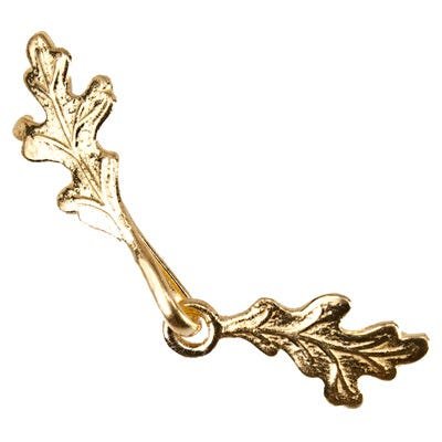 42x9mm Vermeil Clasp Oak Leaves 1 piece (ONLINE ORDER ONLY)