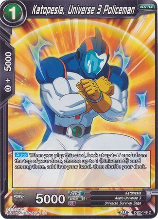Katopesla, Universe 3 Policeman (Reprint) (DB2-149) [Battle Evolution Booster] (ONLINE ORDER ONLY)