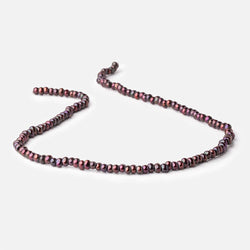 5mm Eggplant 2.5mm Large Hole Off Round Pearls 15 inch 135 Beads (ONLINE ORDER ONLY)