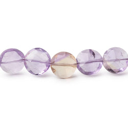 9mm Ametrine Faceted Coin Beads 16 inch 44 pieces (ONLINE ORDER ONLY)