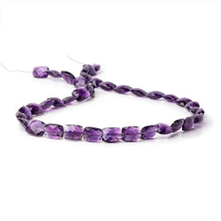 9.5-11mm Amethyst Faceted Rectangle Beads 16 inch 39 pieces (ONLINE ORDER ONLY)