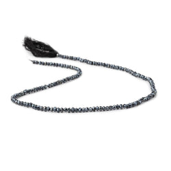 2.5-3mm Metallic Black Spinel Beads Faceted Rondelle 13.25 inch 154 pieces (ONLINE ORDER ONLY)