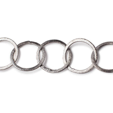 20mm Black Gold Plated Brushed Round Chain (ONLINE ORDER ONLY)