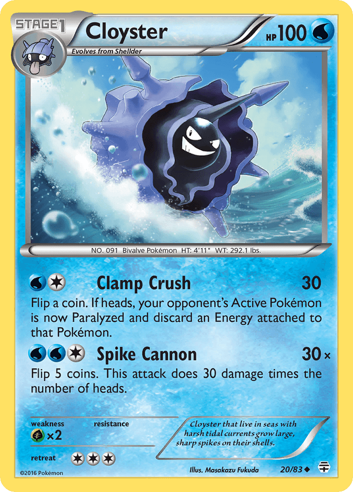 Cloyster (20/83) [XY: Generations] (Online Only)